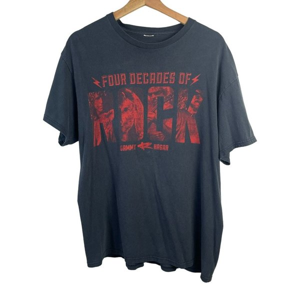 Vintage Shirts Vintage Sammy Hagar Four Decades Of Rock T Shirt